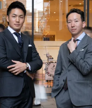 ROtailorのスーツ撮影